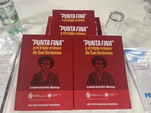 Historiador oriundo de Sarand&iacute; Grande H&eacute;ctor Edgardo Moreira present&oacute; libro sobre el triple crimen de San Ger&oacute;nimo