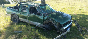 Un hombre lesionado dej&oacute; un vuelco &eacute;sta tarde en camino junto a Ruta 42