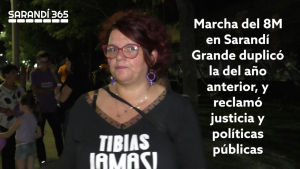 Marcha del 8M en Sarand&iacute; Grande reclam&oacute; prisi&oacute;n para detenido en relaci&oacute;n a agresi&oacute;n de una mujer en la ciudad