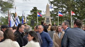 Sarand&iacute; Grande celebr&oacute; los 198&deg; Aniversario de la Batalla de Sarand&iacute; en el Obelisco que la recuerda