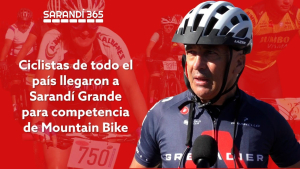 Ciclistas de todo el pa&iacute;s llegaron hoy a Sarand&iacute; Grande para competencia de Mountain Bike