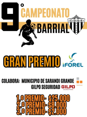 18 equipos competir&aacute;n en campeonato barrial en Sarand&iacute; Grande