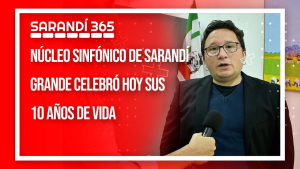 N&uacute;cleo Sinf&oacute;nico de Sarand&iacute; Grande celebr&oacute; hoy sus 10 a&ntilde;os de vida