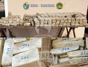 Polic&iacute;a Caminera incaut&oacute; 153 kilogramos de marihuana en vehiculo que circulaba por Ruta 5 al Norte de Sarand&iacute; Grande