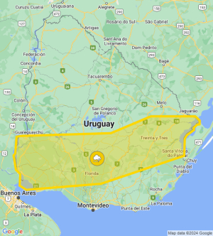 Sarand&iacute; Grande est&aacute; bajo alerta Amarilla por tormentas fuertes y lluvias intensas