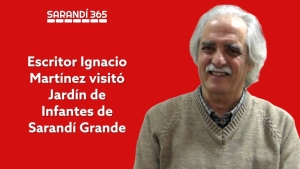 Escritor Ignacio Mart&iacute;nez comparti&oacute; con ni&ntilde;os de Jard&iacute;n de Infantes de Sarand&iacute; Grande un "espacio de aprendizaje y respeto mutuo"