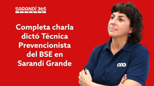 Completa charla sobre tr&aacute;nsito dict&oacute; T&eacute;cnica Prevencionista del BSE en Sarand&iacute; Grande