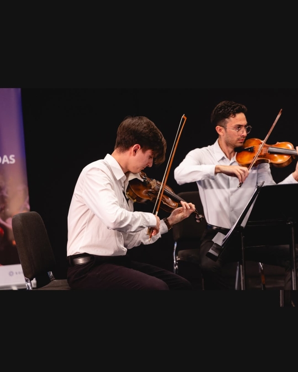 Músico de Sarandí Grande Luciano Ramón participó en Festival de Cuerdas del Uruguay junto al Cuarteto Bucaré