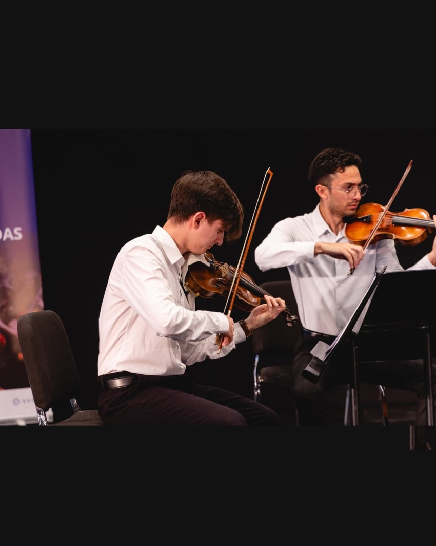 Músico de Sarandí Grande Luciano Ramón participó en Festival de Cuerdas del Uruguay junto al Cuarteto Bucaré