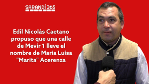 Edil Nicol&aacute;s Caetano propuso nombrar una calle de Mevir 1 de Sarand&iacute; Grande en honor a Mar&iacute;a Luisa "Marita" Acerenza