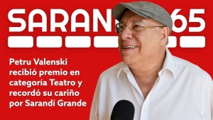 "Nos hace mucho bien" dijo Petru Valensky al recibir el cari&ntilde;o de la gente en Premios Manuel Oribe en Sarand&iacute; Grande