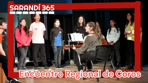 120 estudiantes compartieron el Encuentro de Coros en el teatro de Sarand&iacute; Grande