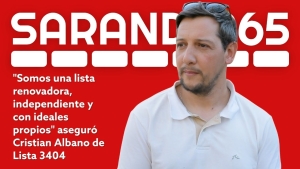 Lista 3404 se presenta como una opci&oacute;n renovadora, independiente y con ideales propias, destac&oacute; el edil Cristian Albano