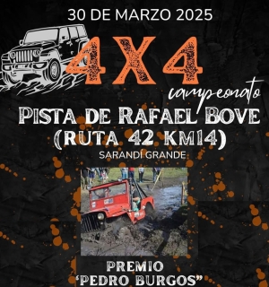 M&aacute;s de 50 veh&iacute;culos competir&aacute;n el domingo en comienzo del Campeonato Nacional 2025 de 4x4 en Sarand&iacute; Grande