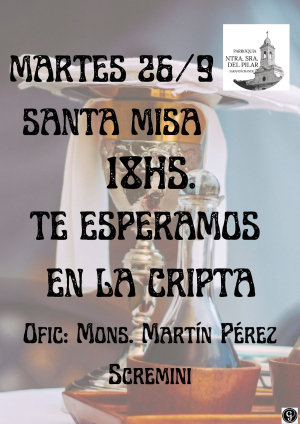 Obispo de Florida oficiar&aacute; hoy misa en Sarand&iacute; Grande