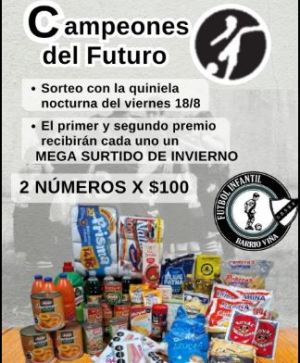 Club Barrio Vi&ntilde;a de Sarand&iacute; Grande lanz&oacute; rifa en apoyo al baby