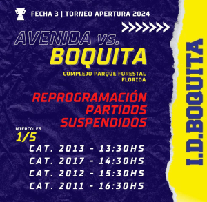 ID Boquita enfrentar&aacute; a Avenida hoy en baby en Florida