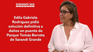 Edila Gabriela Rodr&iacute;guez pidi&oacute; que se repare puente roto en camino del Parque de Sarand&iacute; Grande
