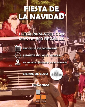 Sarand&iacute; Grande se ilmuninar&aacute; con la magia de la Navidad y la Orquesta de las Mil Melod&iacute;as en Plaza Gallinal