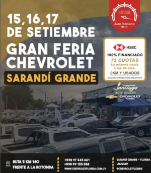 Comienza hoy la gran Feria Chevrolet en Sarand&iacute; Grande con oportunidades &uacute;nicas
