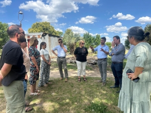 Autoridades de AFE visitaron Sarand&iacute; Grande tras firma de convenio para uso y mantenimiento de sus instalaciones