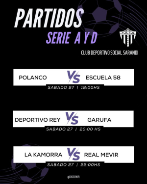 Con tres partidos continuar&aacute; hoy Campeonato Barrial en Sarand&iacute; Grande