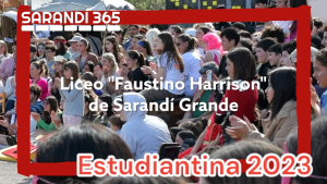 La fiesta inund&oacute; hoy el Liceo Faustino Harrison de Sarand&iacute; Grande en el regreso de la Estudiantina
