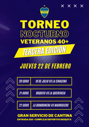 Tres partidos habr&aacute; hoy en Torneo Nocturno de Veteranos en Sarand&iacute; Grande
