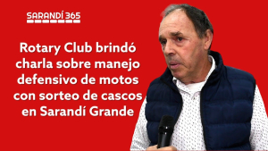 Rotary Club brind&oacute; charla para prevenir nuevas tragedias en el tr&aacute;nsito en Sarand&iacute; Grande