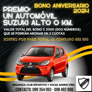 Quedan los &uacute;ltimos d&iacute;as para sorteo entre quienes paguen al contado rifa de Barrio Vi&ntilde;a en Sarand&iacute; Grande