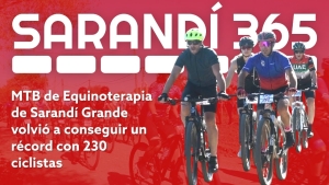 Carrera de MTB de Equinoterapia de Sarand&iacute; Grande volvi&oacute; a conseguir un r&eacute;cord con 230 ciclistas