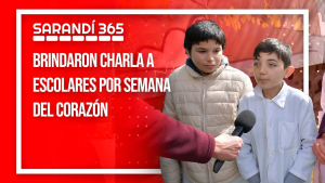 Ni&ntilde;os de la Escuela 38 de Sarand&iacute; Grande recibieron hoy charla en la Semana del Coraz&oacute;n