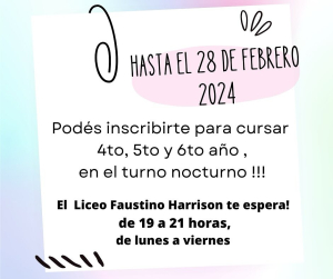 Abrieron inscripciones para turno nocturno del Liceo de Sarand&iacute; Grande