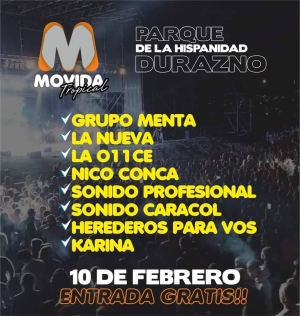 Agrupaci&oacute;n La Nueva de Sarand&iacute; Grande estar&aacute; en Movida Tropical, con grilla confirmada