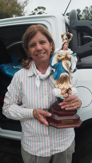 Marcheros de Sarand&iacute; Grande entregar&aacute;n hoy Virgen de los Treinta y Tres a Intendente de Paysand&uacute;
