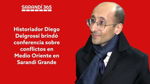 Historiador Diego Delgrossi brind&oacute; completa conferencia sobre Medio Oriente en Sarand&iacute; Grande