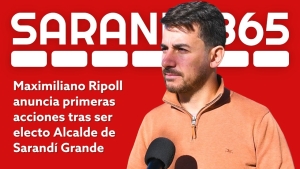 Alcalde electo Maximiliano Ripoll agradeci&oacute; a Sarand&iacute; Grande y anunci&oacute; que coordinar&aacute; recursos con Intendente Enciso para cumplir su programa "desde el d&iacute;a uno"