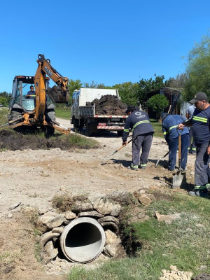 Comenz&oacute; reparaci&oacute;n de cruces de calles afectadas por temporal en Go&ntilde;i