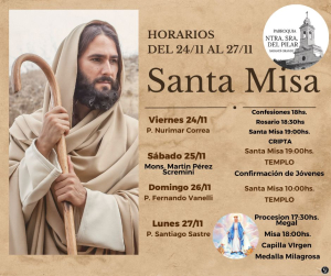 Parroquia de Sarand&iacute; Grande anunci&oacute; horarios de misas y otras celebraciones