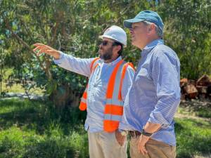 Intendente de Florida supervis&oacute; obras en barrios Abasto y Garibaldi de Sarand&iacute; Grande