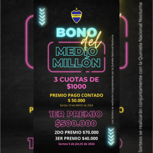 Campa&ntilde;a "Bono del Medio Mill&oacute;n" lanz&oacute; Instituci&oacute;n Deportiva Boquita en Sarand&iacute; Grande