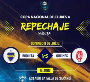 I.D. Boquita de Sarand&iacute; Grande recibir&aacute; hoy a Quilmes de Florida