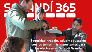 Seguridad, trabajo, salud y educaci&oacute;n son los temas m&aacute;s importantes para los votantes en Sarand&iacute; Grande