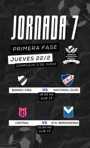 Dos partidos en Categor&iacute;a Sub 13 habr&aacute; hoy de Campeonato Juvenil en Sarand&iacute; Grande