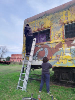 Comenz&oacute; refacci&oacute;n de Vag&oacute;n de los Artesanos y solicitan pintura, con miras a festejos de octubre