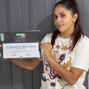 Boquita hizo entrega del primer premio de su campa&ntilde;a del Bono del Medio Mill&oacute;n