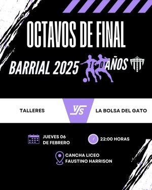 Comenzar&aacute;n el jueves a disputarse octavos de final de Campeonato Barrial 2025 de Sarand&iacute; Grande