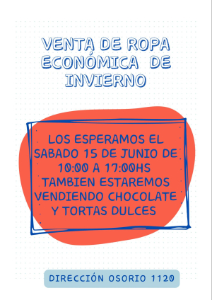 Venta de ropa econ&oacute;mica habr&aacute; el pr&oacute;ximo s&aacute;bado en CADISAR en Sarand&iacute; Grande