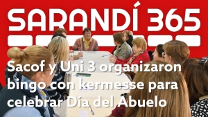 Kermesse y bingo organizaron SACOF y Uni 3 en Sarand&iacute; Grande con motivo del D&iacute;a del Abuelo