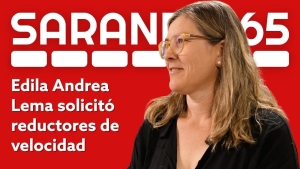 Edila Andrea Lema solicit&oacute; reductores de velocidad en barrio Abasto de Sarand&iacute; Grande